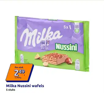 Action Milka Nussini wafels aanbieding