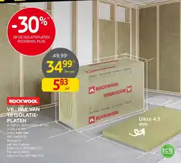 Brico rockwool isolatieplaten aanbieding