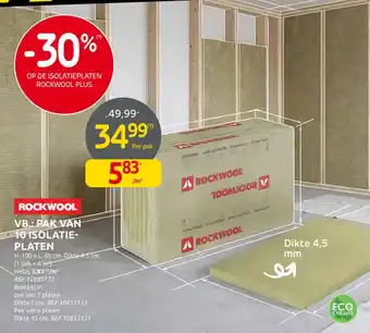 Rockwool isolatieplaten
