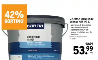 GAMMA Gamma dekkende primer wit aanbieding