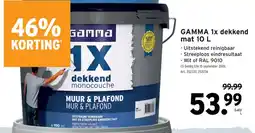 GAMMA Gamma 1x dekkend monocouche aanbieding