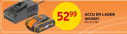 Brico Accu en lader wa3601 aanbieding