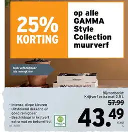 GAMMA gamma style collection muurverf aanbieding