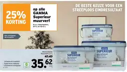 GAMMA Gamma superieur muurverf aanbieding