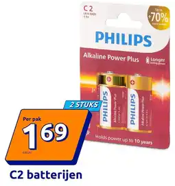 Action C2 batterijen aanbieding