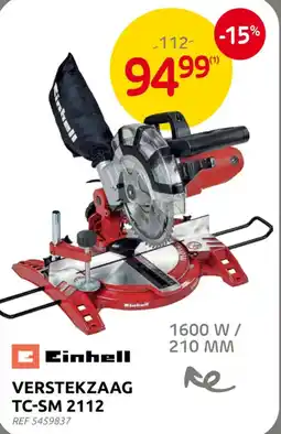 Brico verstekzaag einhell tc-sm 2112 aanbieding