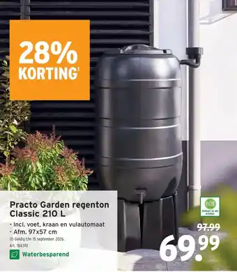 GAMMA Practo Garden regenton Classic aanbieding