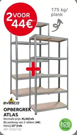 Brico Opbergrek atlas aanbieding