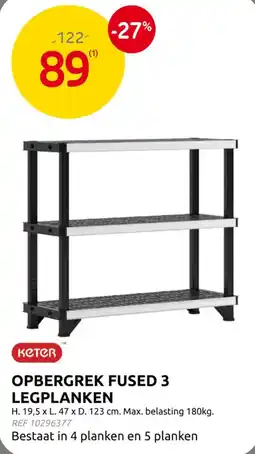 Brico Opbergrek fused 3 legplanken aanbieding