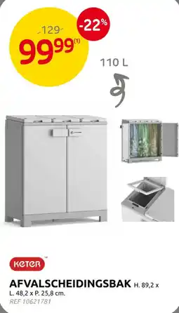 Brico Afvalscheidingsbak aanbieding