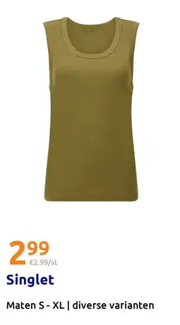 Action Singlet aanbieding