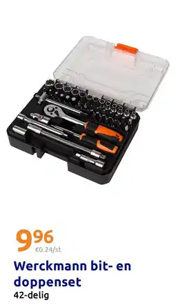 Action Werckmann bit- en doppenset aanbieding