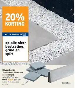 GAMMA Terrastegel bluestone getrommeld aanbieding