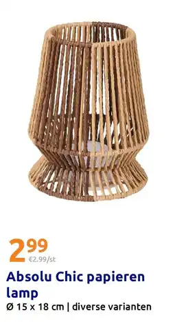 Action Absolu Chic papieren lamp aanbieding