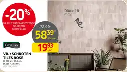 Brico Schroten tiles rose aanbieding