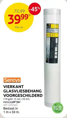 Brico sencys vierkant glasvliesbehang voorgeschilderd aanbieding