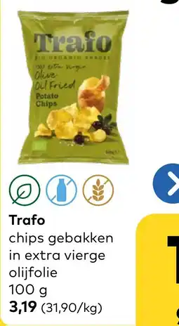 Bio Planet Trafo chips gebakken in extra vierge olijfolie aanbieding