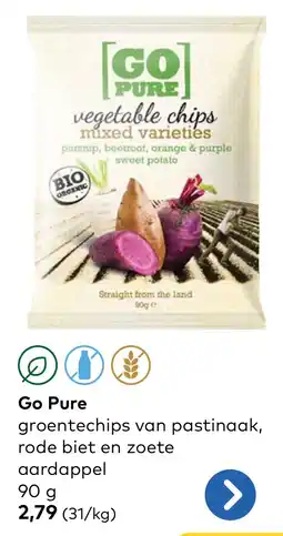 Bio Planet Go Pure groentechips aanbieding