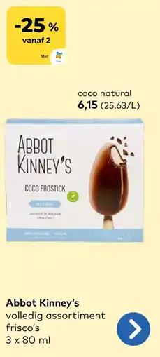 Bio Planet Abbot Kinney's coco frostick aanbieding