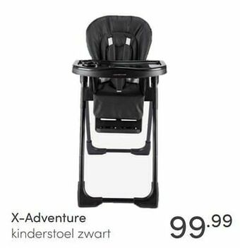 Baby & Tiener X-adventure kinderstoel zwart aanbieding