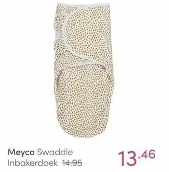 Baby & Tiener Meyco swaddle inbakerdoek aanbieding