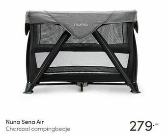 Baby & Tiener Nuna sena air charcoal campingbedje aanbieding