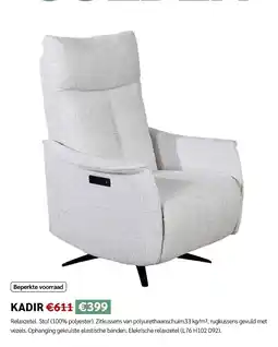 Crack Kadir relaxzetel aanbieding