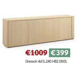 Crack Dressoir 4d (L240 H82 D50) aanbieding