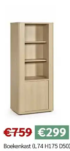 Crack Boekenkast (l74 h175 d50) aanbieding