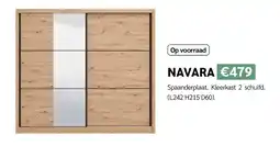 Crack Navara kleerkast aanbieding