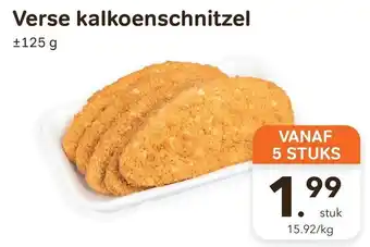 Verse kalkoenschnitzel