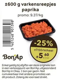 Bon Ap varkensreepjes paprika aanbieding