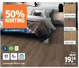 GAMMA Laminaat Welsh Oak aanbieding