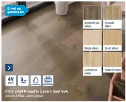 GAMMA Click Vinyl Progetto Lazaro Houtlook aanbieding