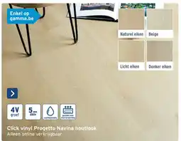 GAMMA Click Vinyl Progetto Navina Houtlook aanbieding