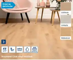 GAMMA Bruynzeel Click Vinyl Houtlook aanbieding