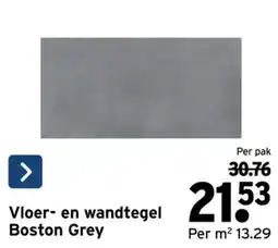 GAMMA Vloer- en wandtegel Boston Grey aanbieding