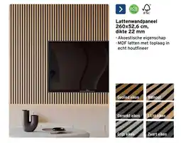 GAMMA Lattenwandpaneel aanbieding