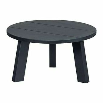 Leen Bakker WOOOD bijzettafel Benson - mat zwart - 30x60 cm - Leen Bakker aanbieding