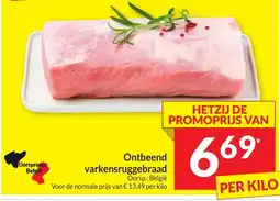 Intermarché Ontbeend varkensruggebraad aanbieding
