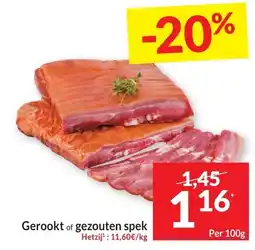 Intermarché Gerookt of gezouten spek aanbieding