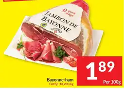 Intermarché Bayonne-ham aanbieding