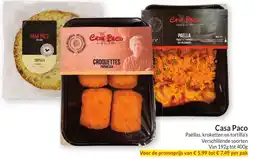 Intermarché Casa paco paëllas, kroketten en tortilla's aanbieding