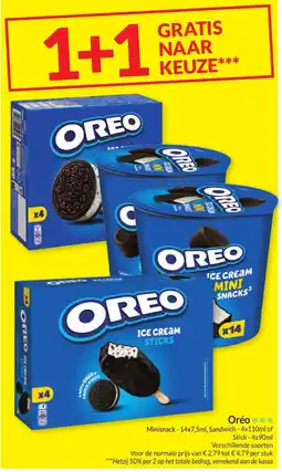 Intermarché Oreo ice cream snacks aanbieding
