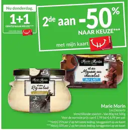 Intermarché Marie Morin Les Desserts aanbieding
