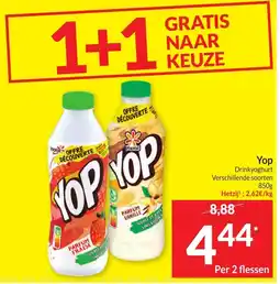 Intermarché Yop drinkyoghurt aanbieding