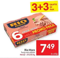 Intermarché Rio Mare Tonijn met olijfolie aanbieding