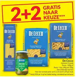 Intermarché De Cecco pasta aanbieding