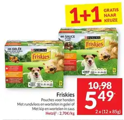 Intermarché Friskies Pouches voor honden aanbieding