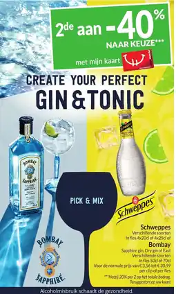 Intermarché gin & tonic aanbieding
